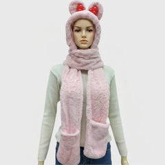 MUFFLER / FUR WITH POCKET / WOMEN'S