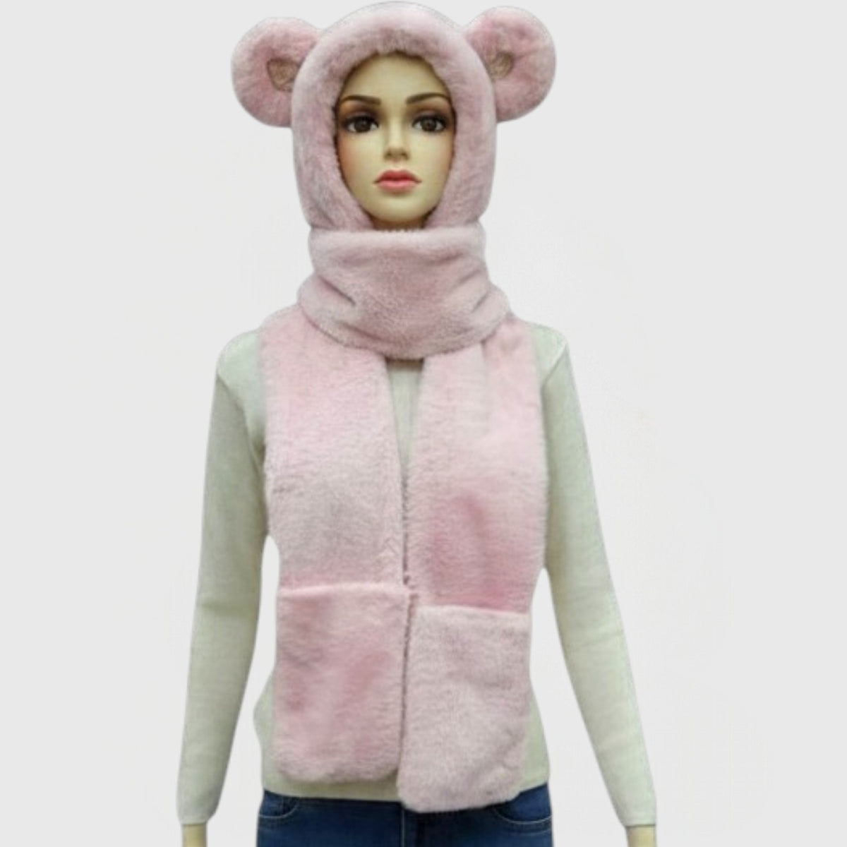 MUFFLER / FUR WITH POCKET / WOMEN'S