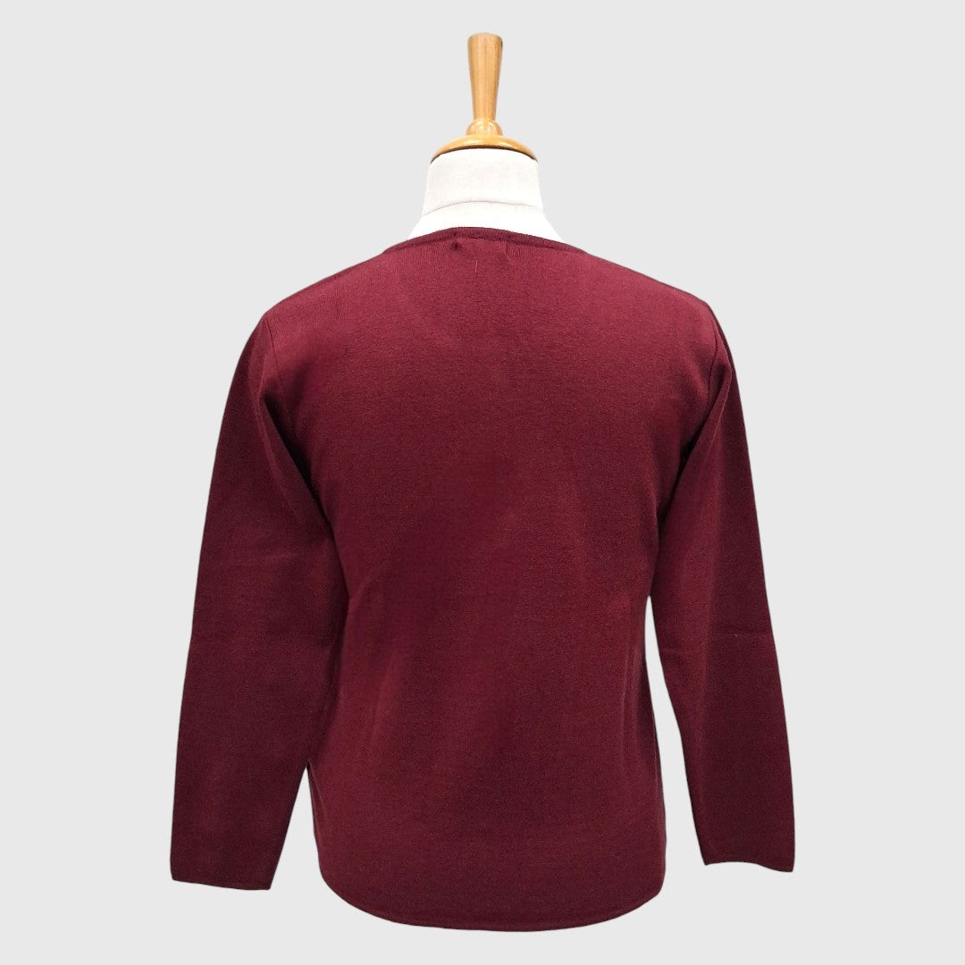 WOMEN'S R NECK CARDIGAN