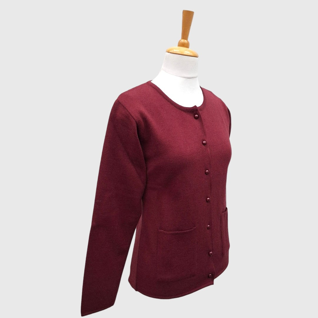 WOMEN'S R NECK CARDIGAN