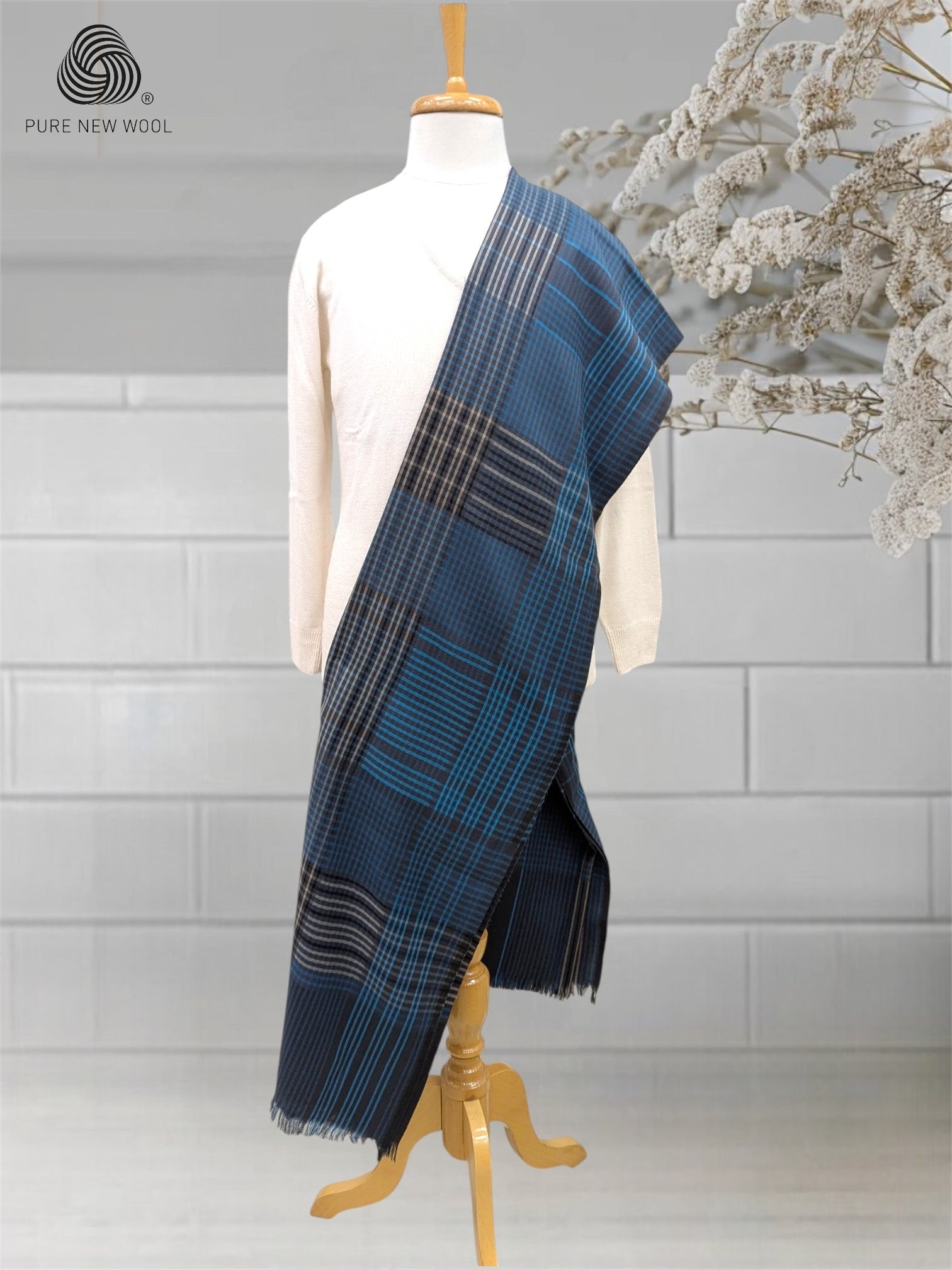 MEN'S SHAWL PURE WOOL