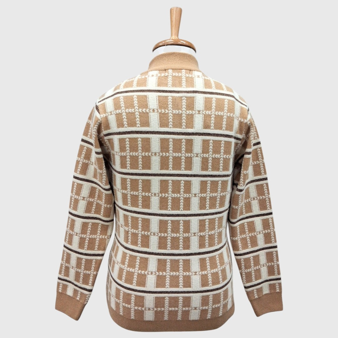 MEN'S FULL ZIP ACRO WOOL SWEATER