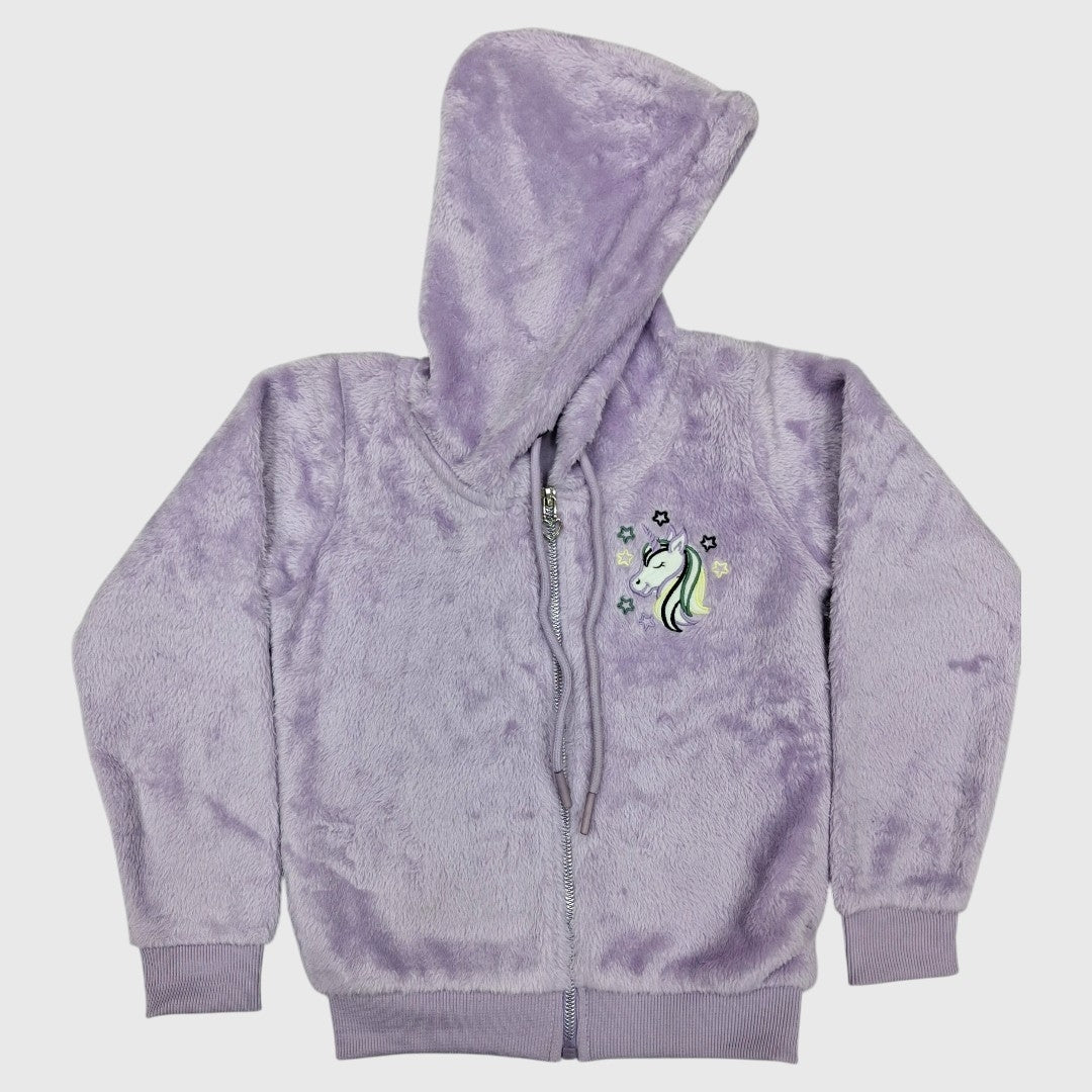 BOY'S VELVET FULL ZIP HOODIE