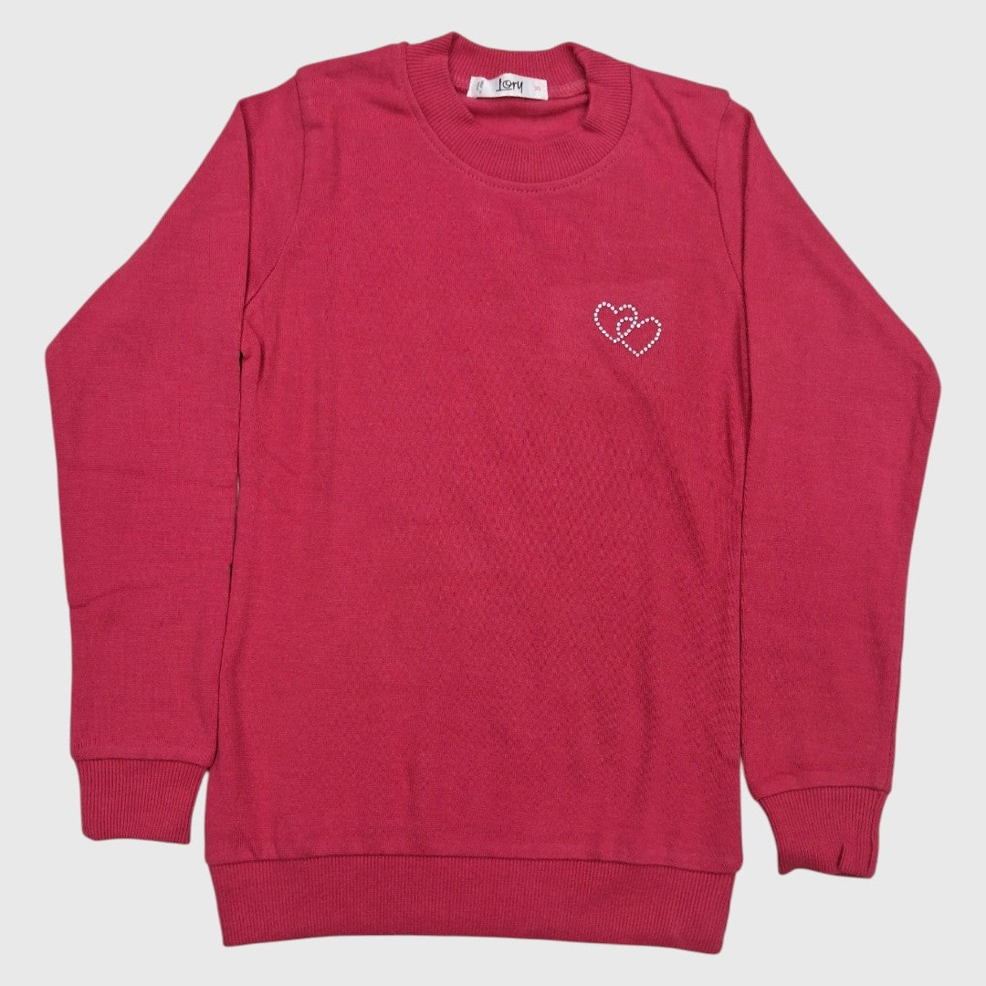 GIRL'S ROUND NECK TOP