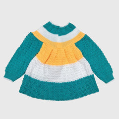NEW BORN HAND MADE WOOLEN FROCK