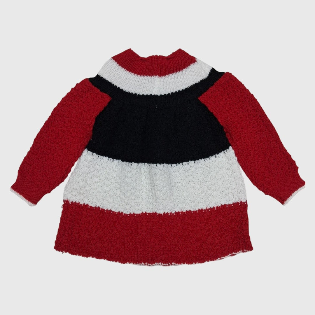 NEW BORN HAND MADE WOOLEN FROCK