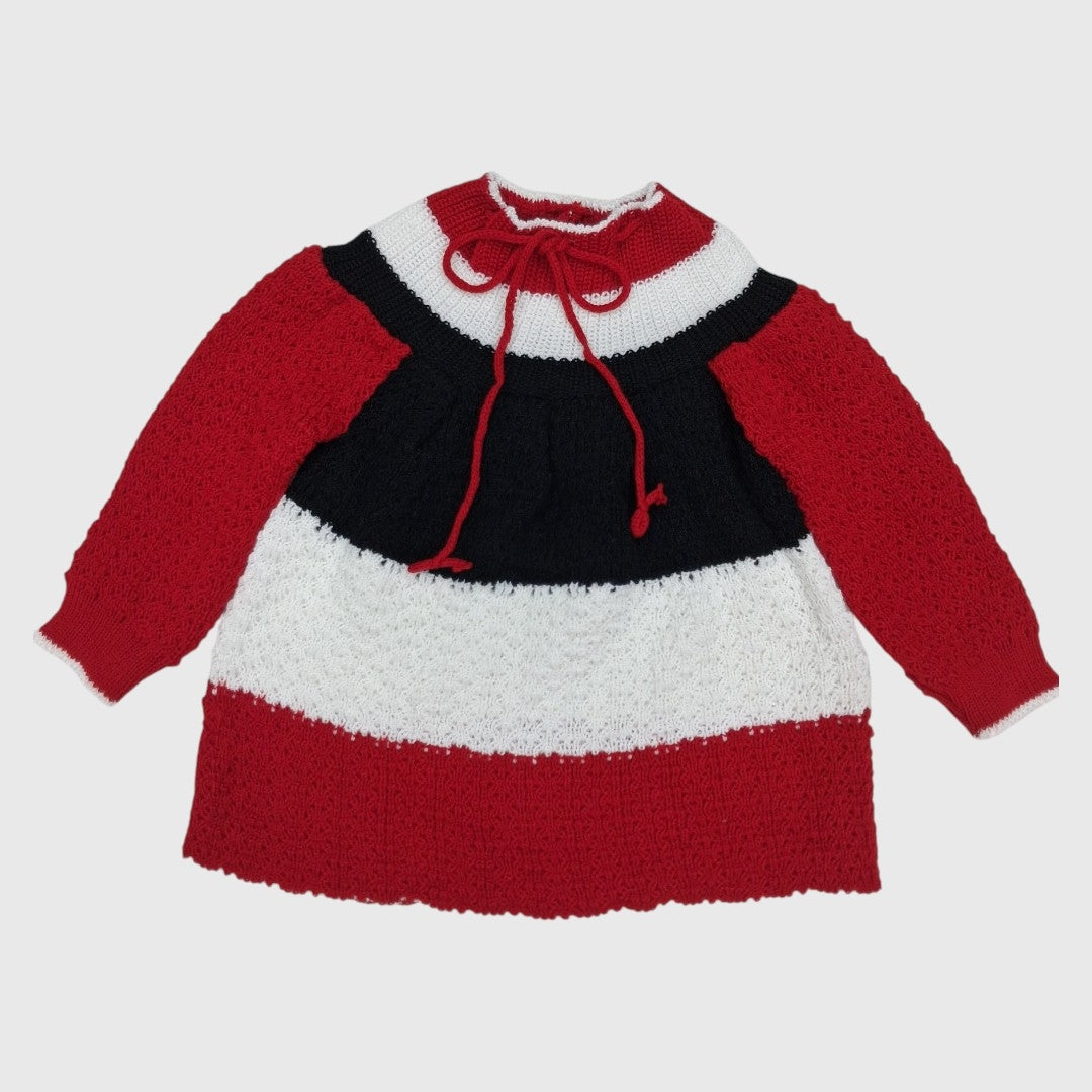 NEW BORN HAND MADE WOOLEN FROCK