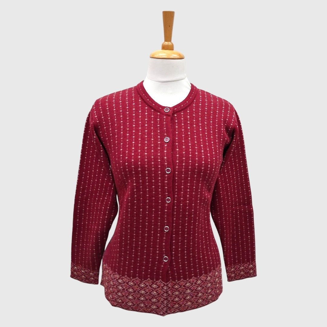 WOMEN'S R NECK CARDIGAN