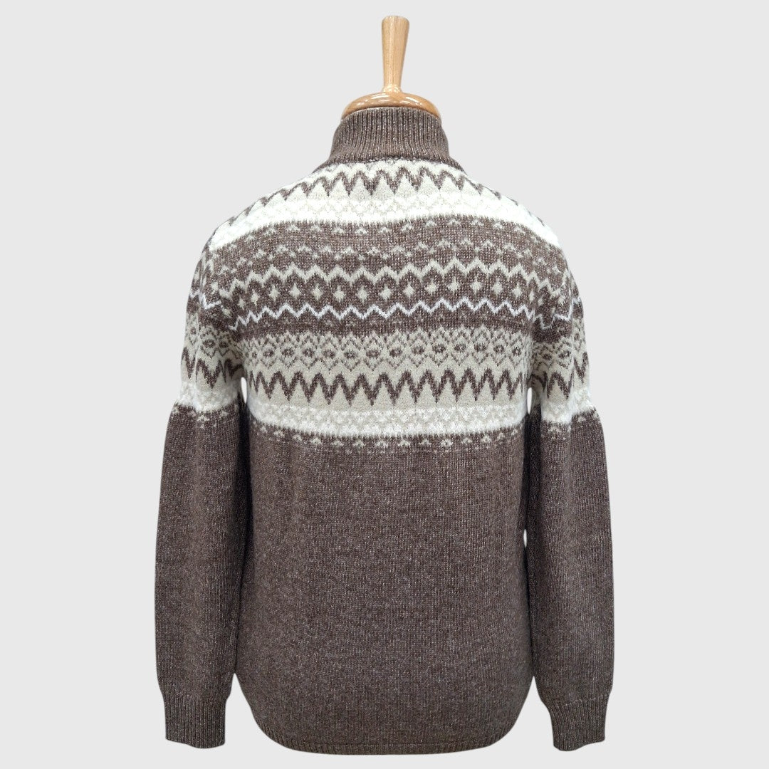 MEN'S FULL ZIP ACRO WOOL SWEATER