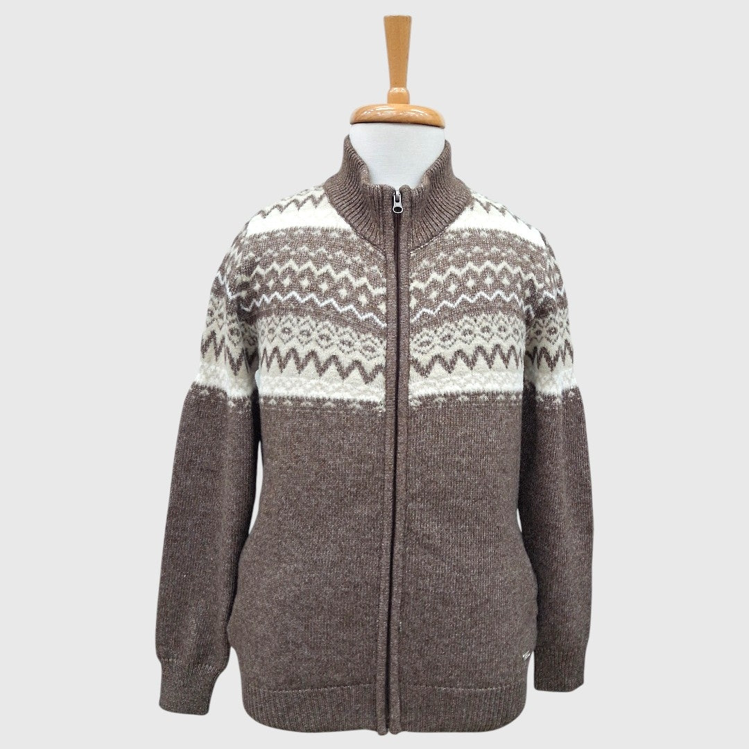 MEN'S FULL ZIP ACRO WOOL SWEATER