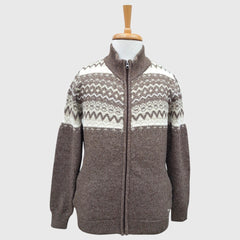 MEN'S FULL ZIP ACRO WOOL SWEATER