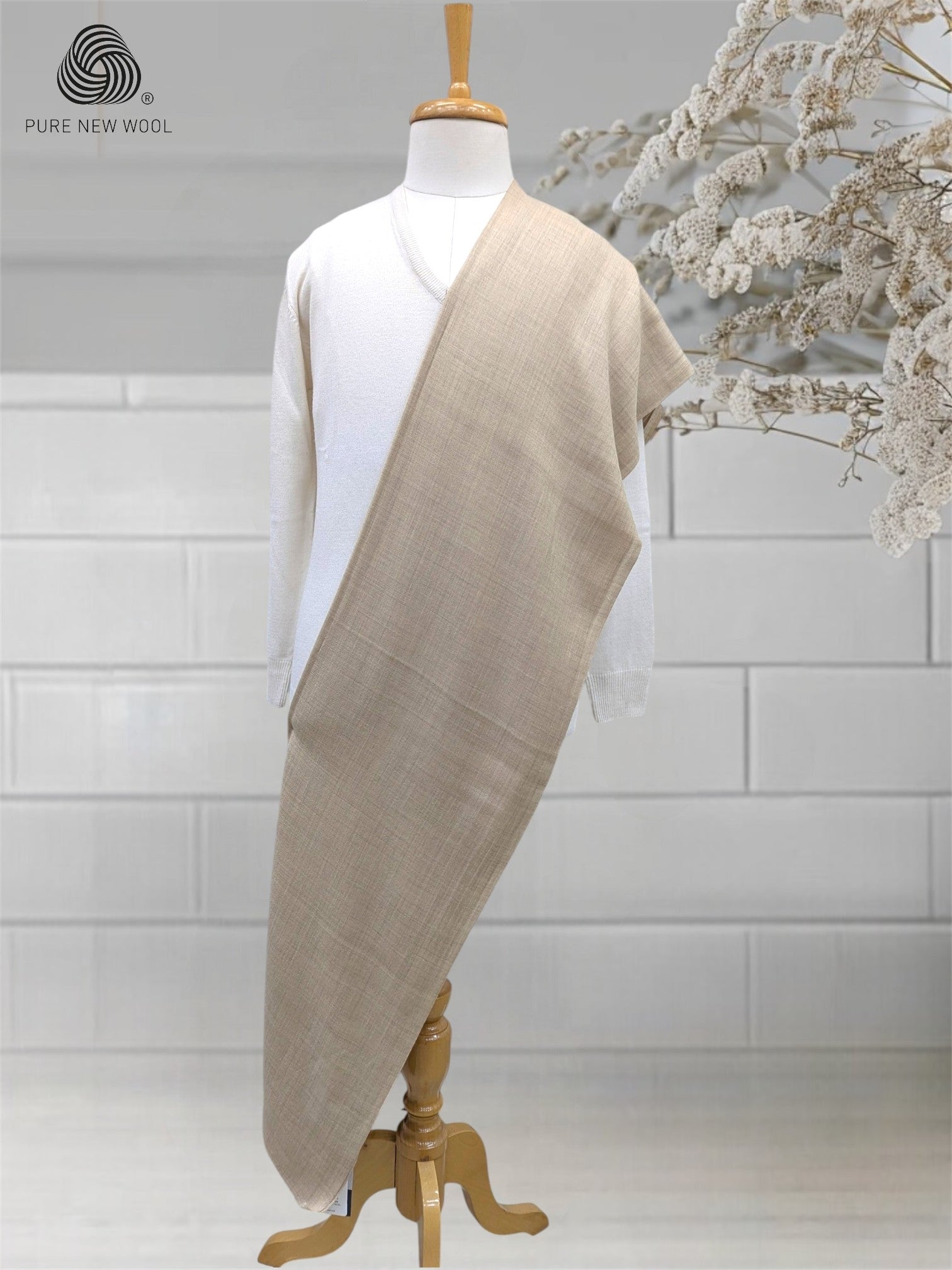 MEN'S SHAWL PURE WOOL