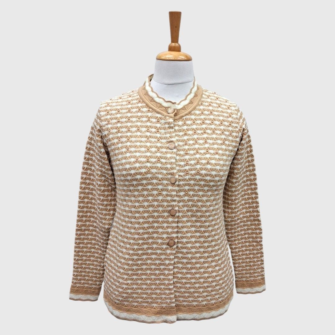 WOMEN'S R NECK CARDIGAN