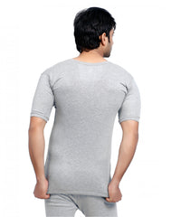 Men Spandex HS Themal Body warmers Grey 201 with Lycra Lycra Polyester Mix Thermals