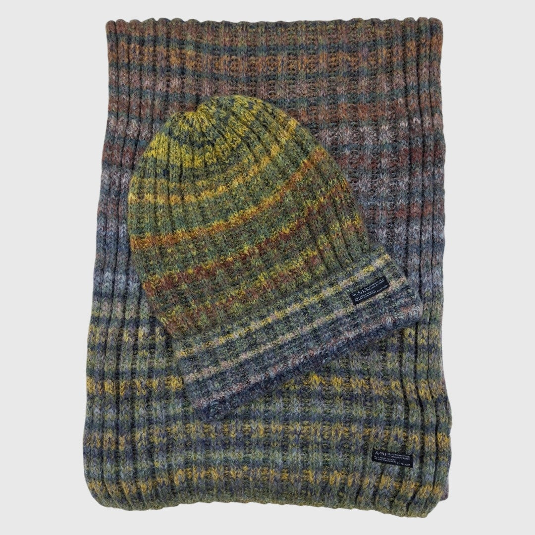MUFFLER CAP SET / ACRO WOOL / MEN'S & WOMEN'S