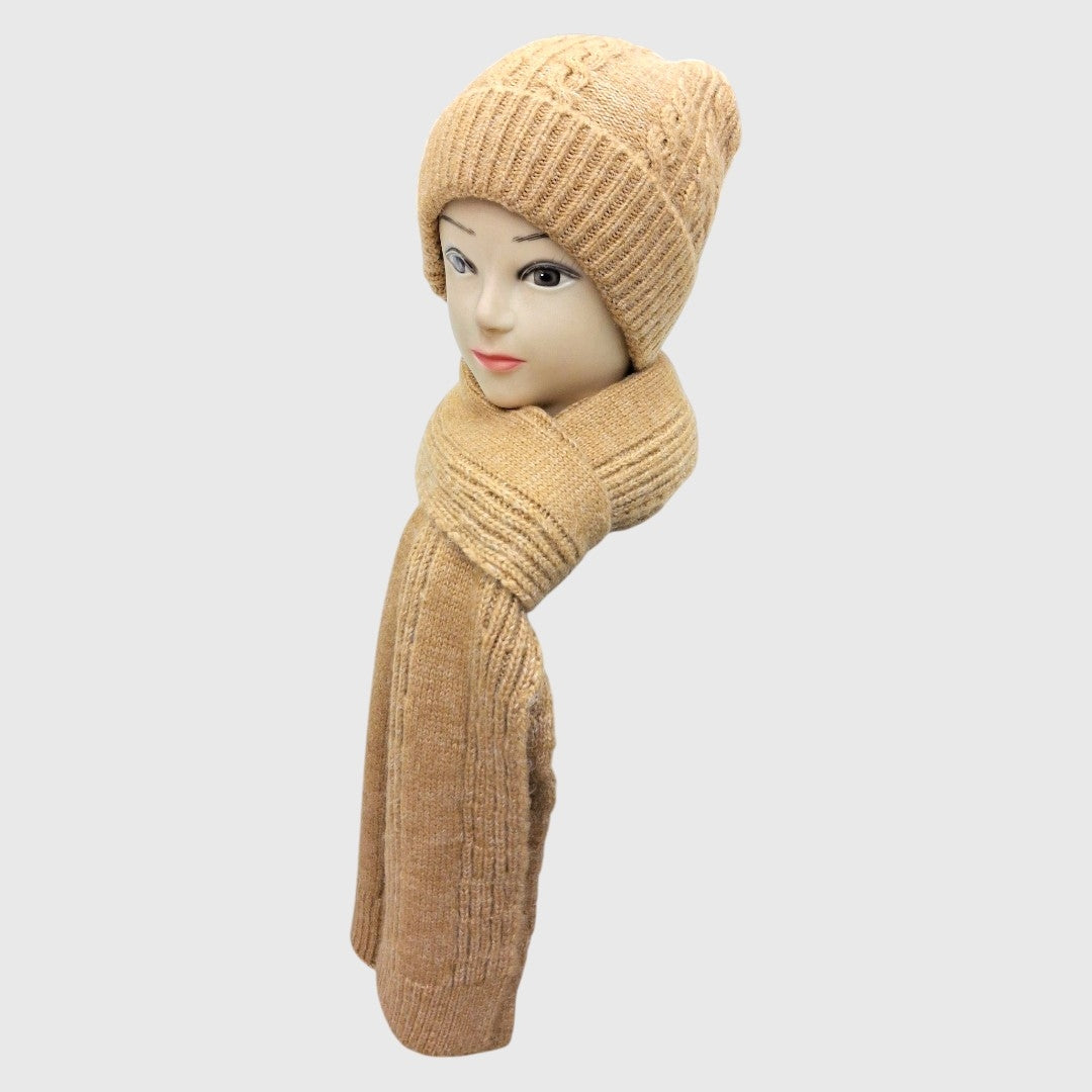 MUFFLER CAP SET / ACRO WOOL / MEN'S & WOMEN'S