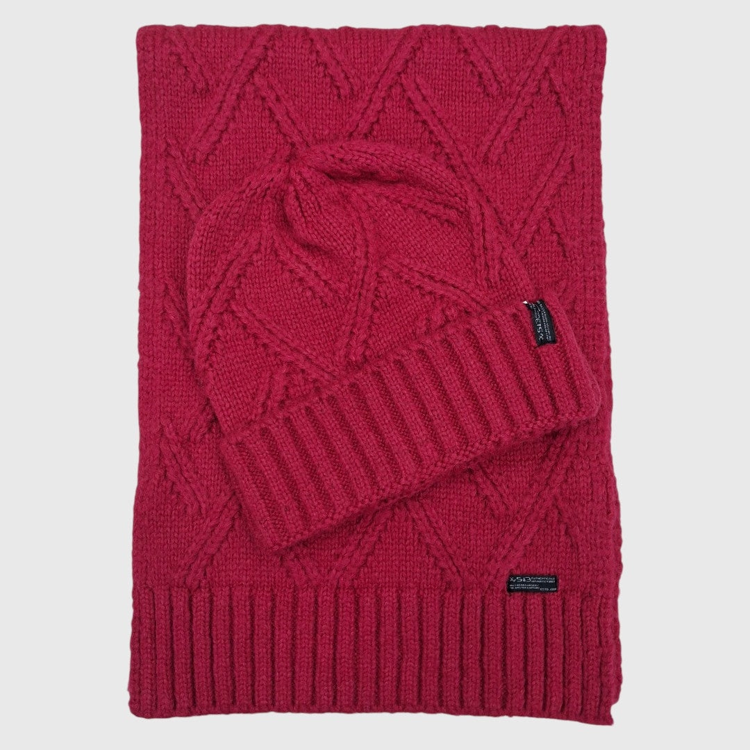 MUFFLER CAP SET / ACRO WOOL / MEN'S & WOMEN'S