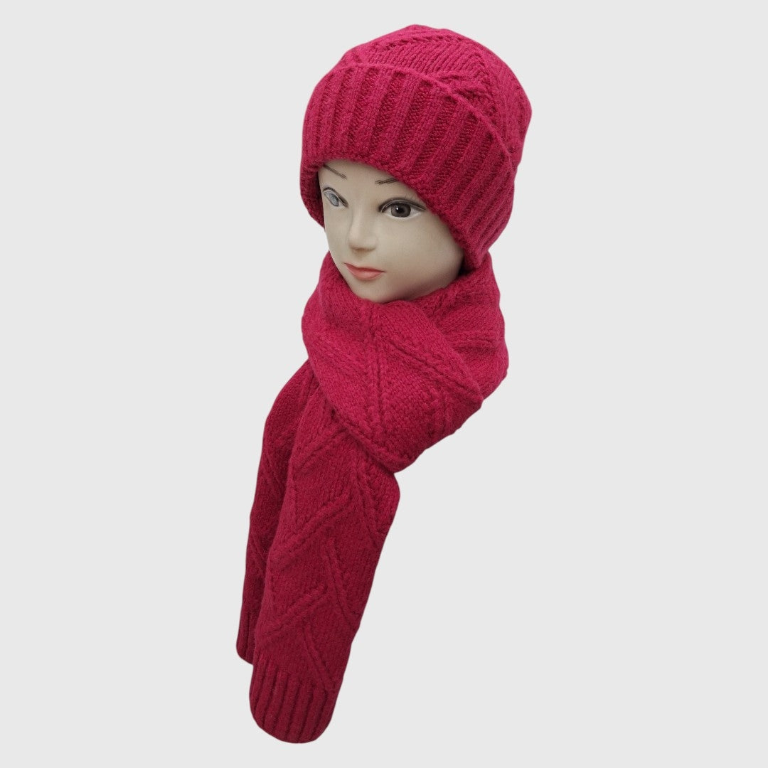 MUFFLER CAP SET / ACRO WOOL / MEN'S & WOMEN'S