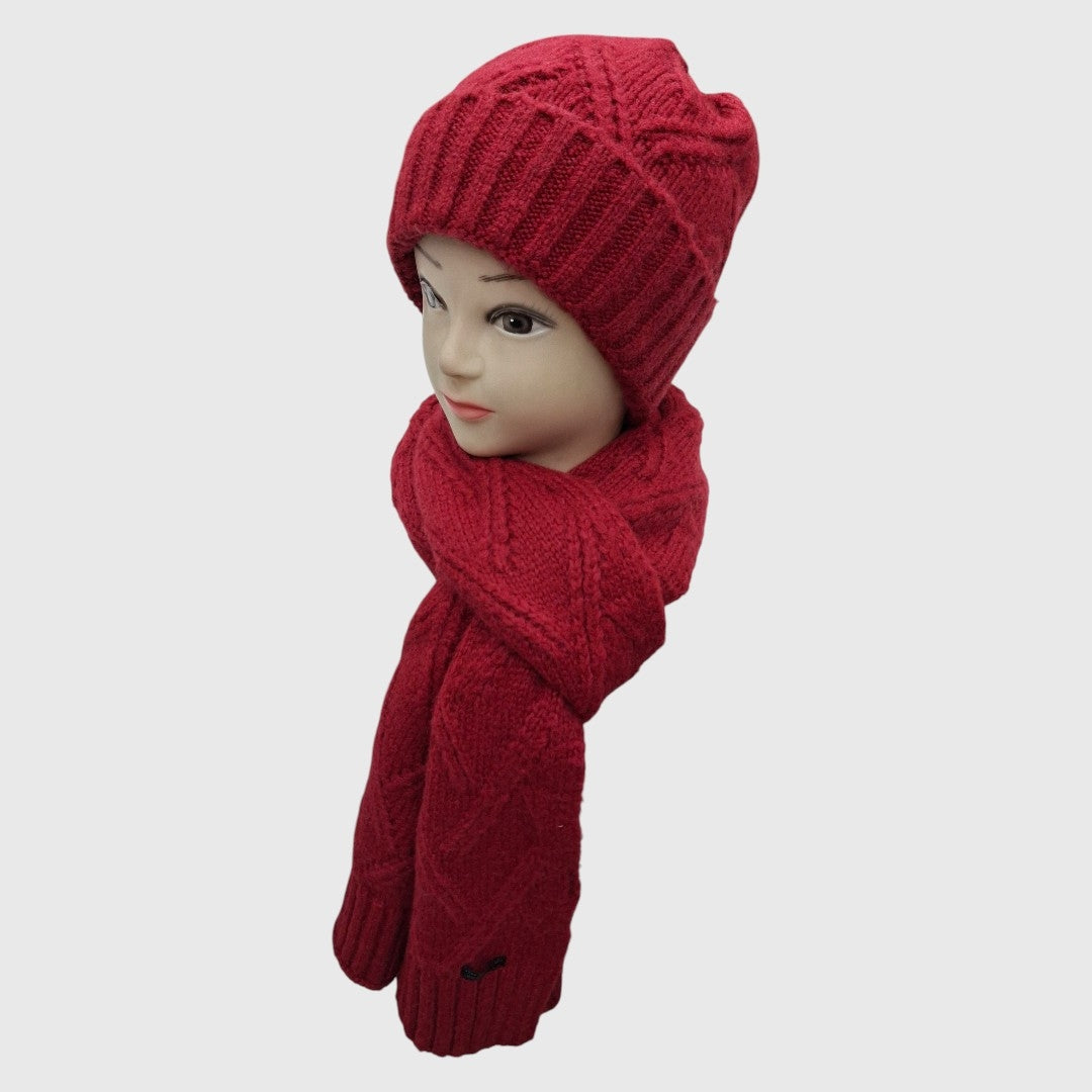 MUFFLER CAP SET / ACRO WOOL / MEN'S & WOMEN'S