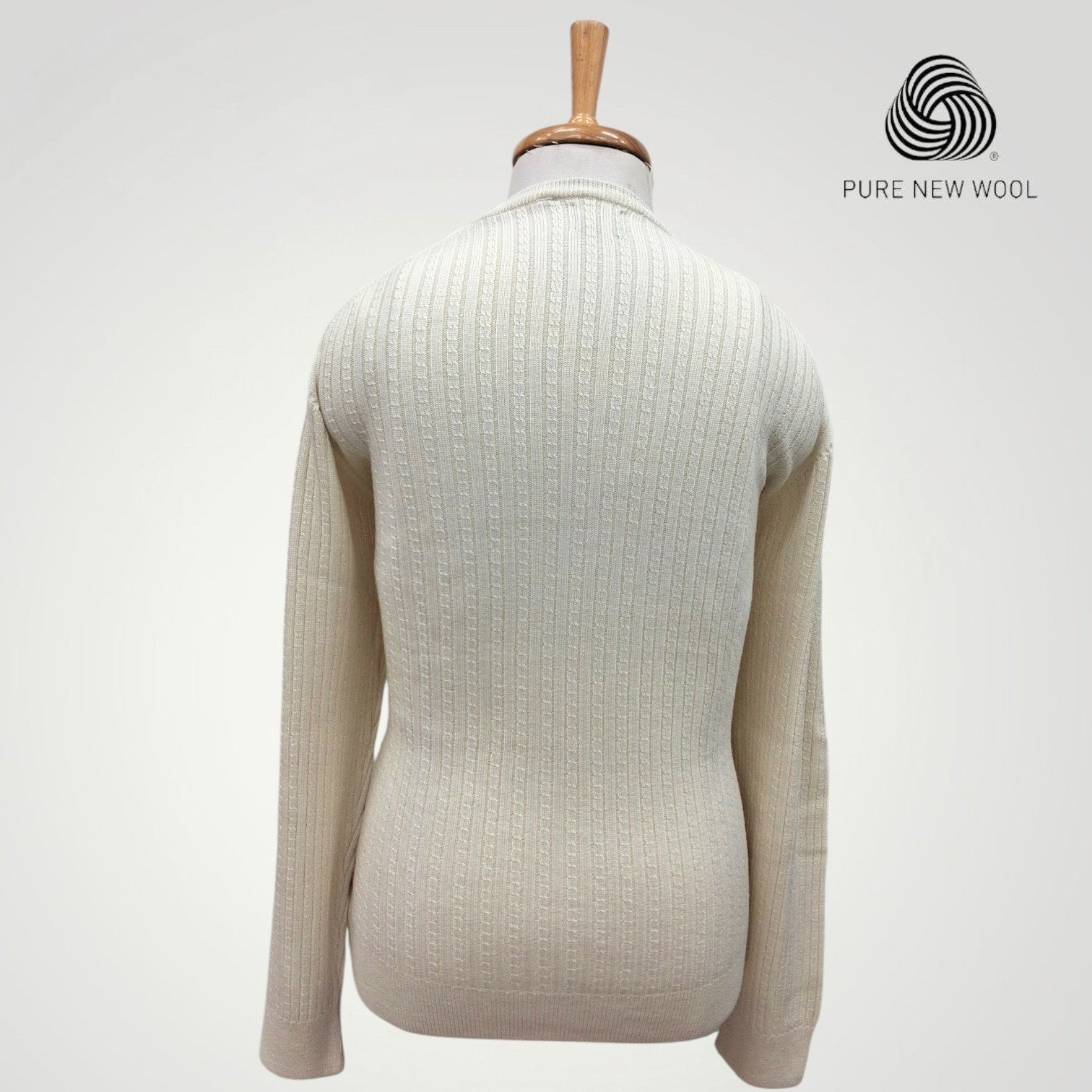 MEN'S V NECK SWEATER ITALIAN MERINO WOOL