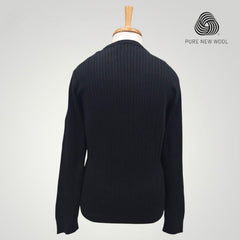 MEN'S V NECK SWEATER ITALIAN MERINO WOOL