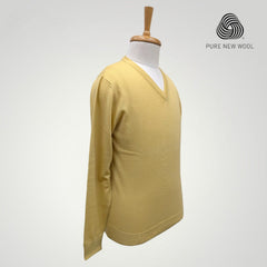 MEN'S V NECK SWEATER ITALIAN MERINO WOOL