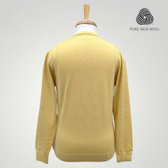 MEN'S V NECK SWEATER ITALIAN MERINO WOOL