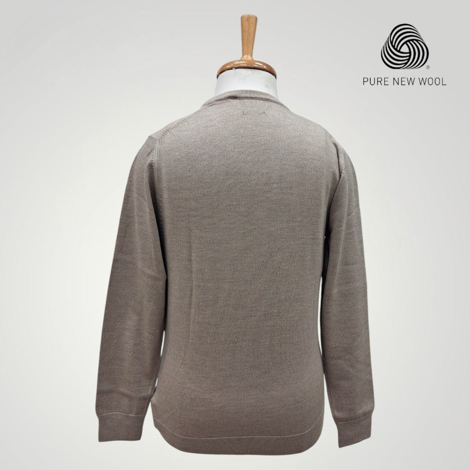 MEN'S V NECK SWEATER ITALIAN MERINO WOOL