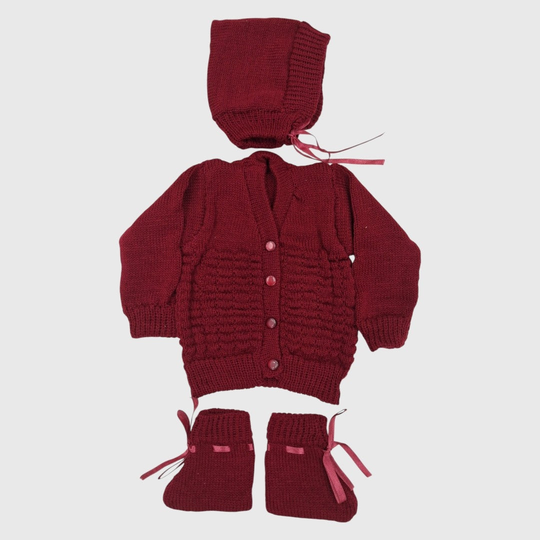 NEW BORN HAND MADE WOOLEN SET