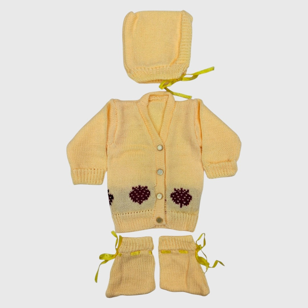 NEW BORN HAND MADE WOOLEN SET