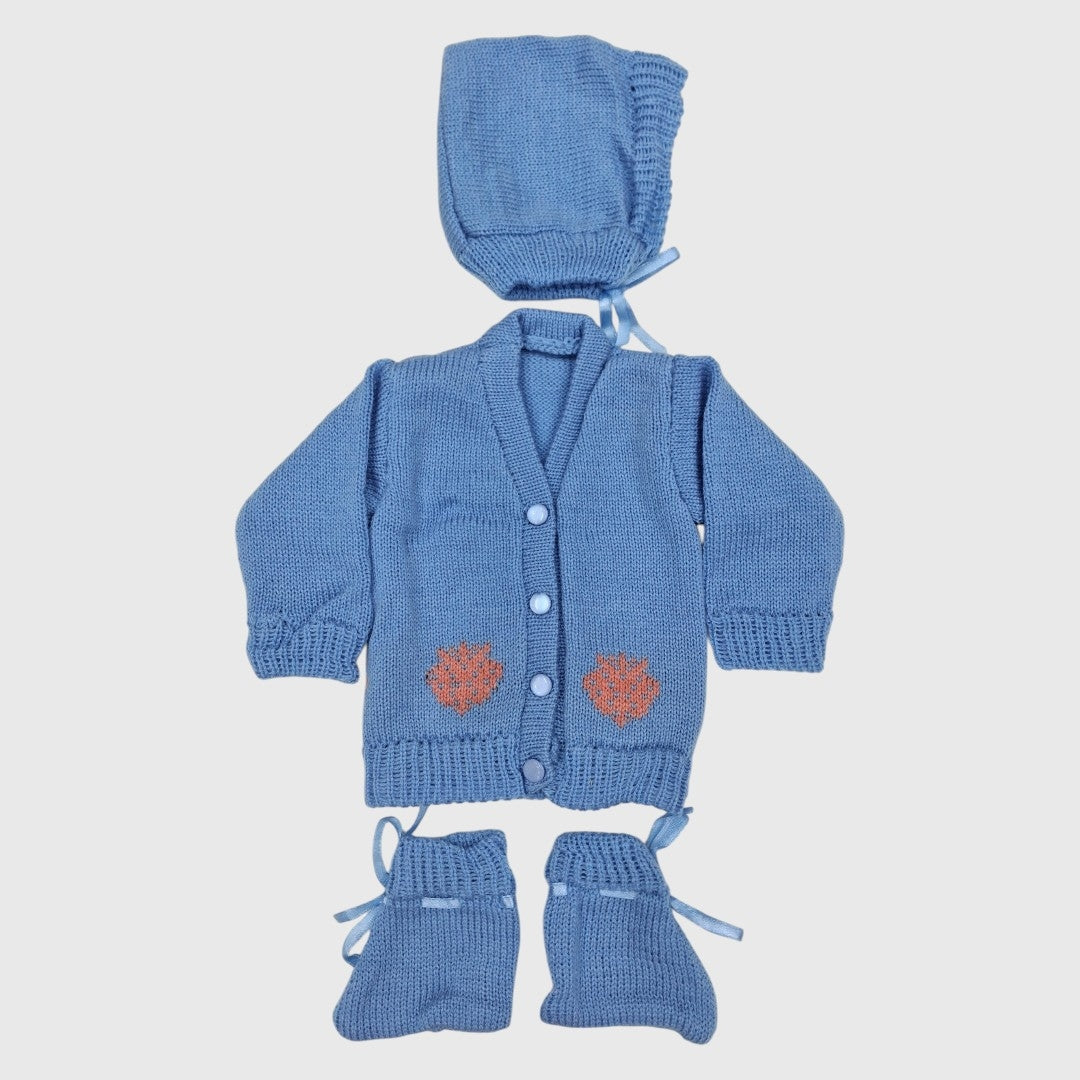 NEW BORN HAND MADE WOOLEN SET
