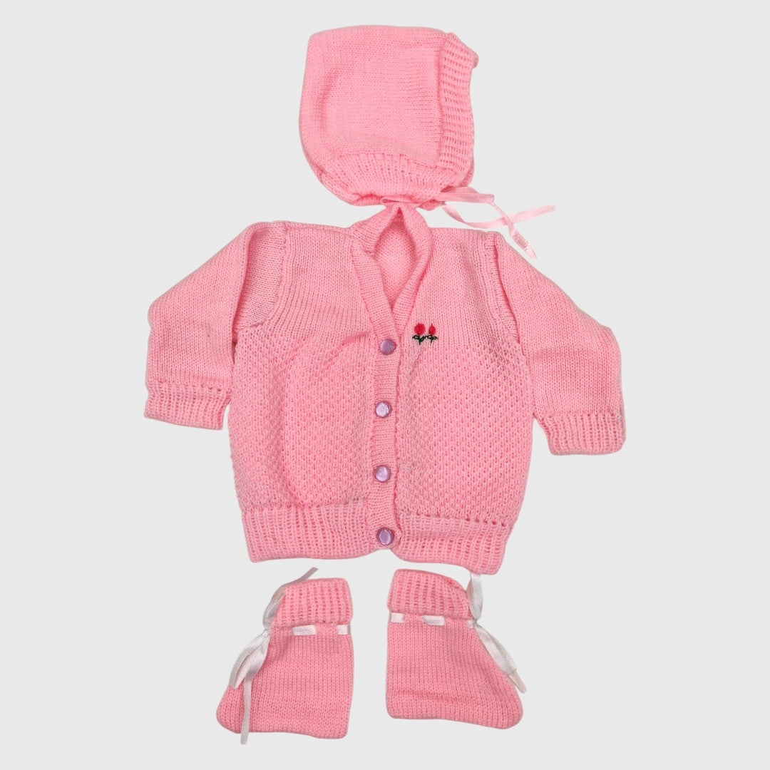 NEW BORN HAND MADE WOOLEN SET