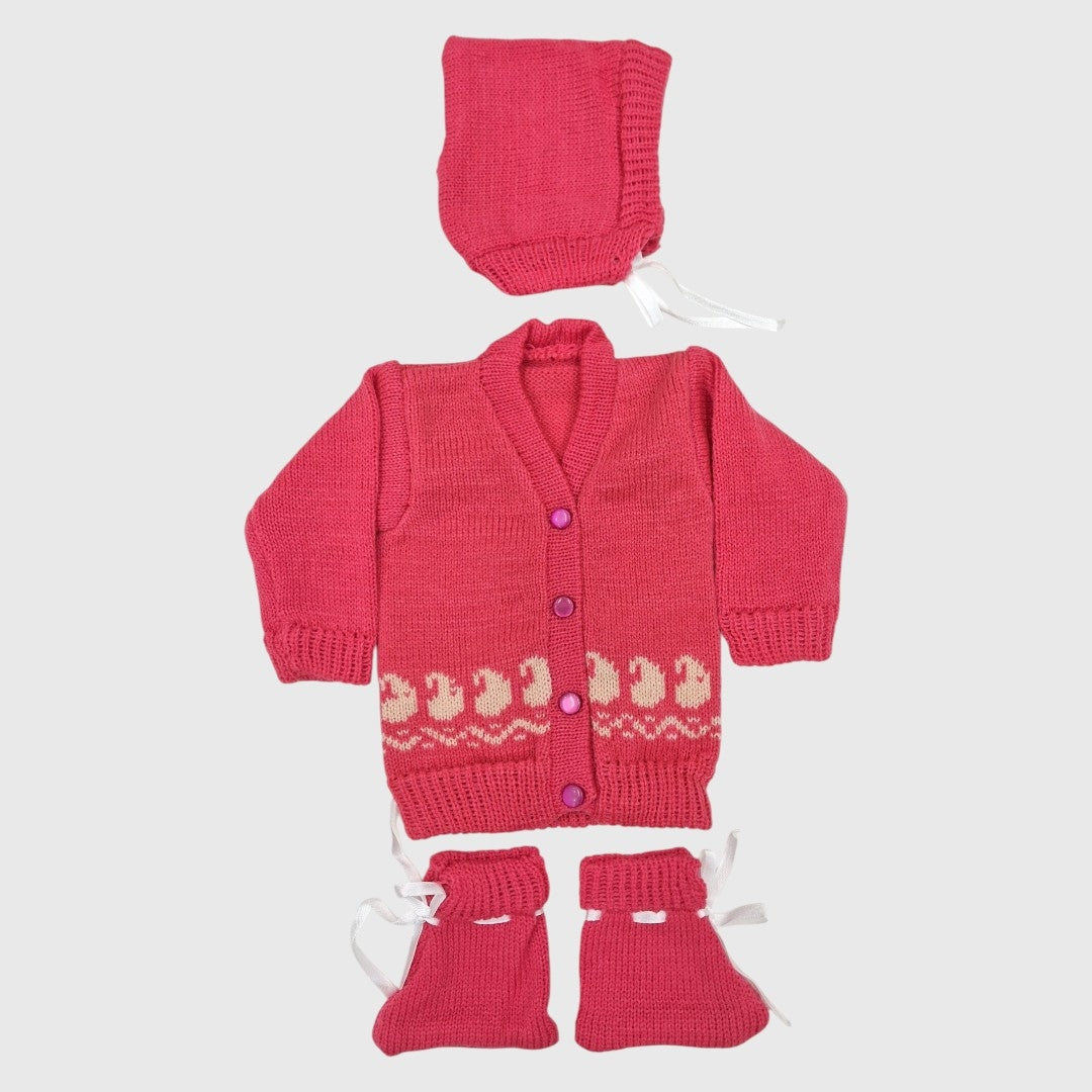 NEW BORN HAND MADE WOOLEN SET