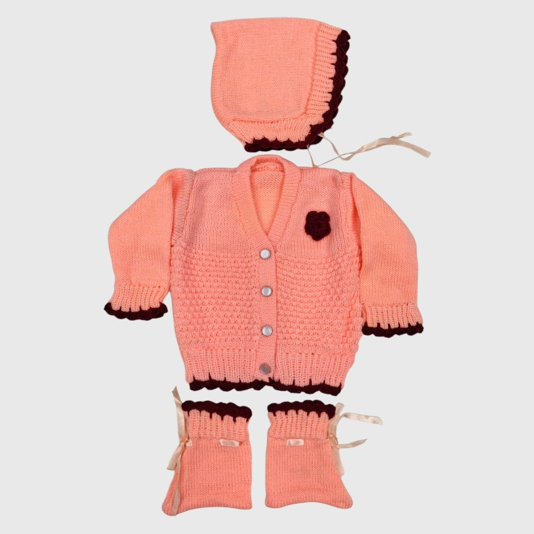 NEW BORN HAND MADE WOOLEN SET