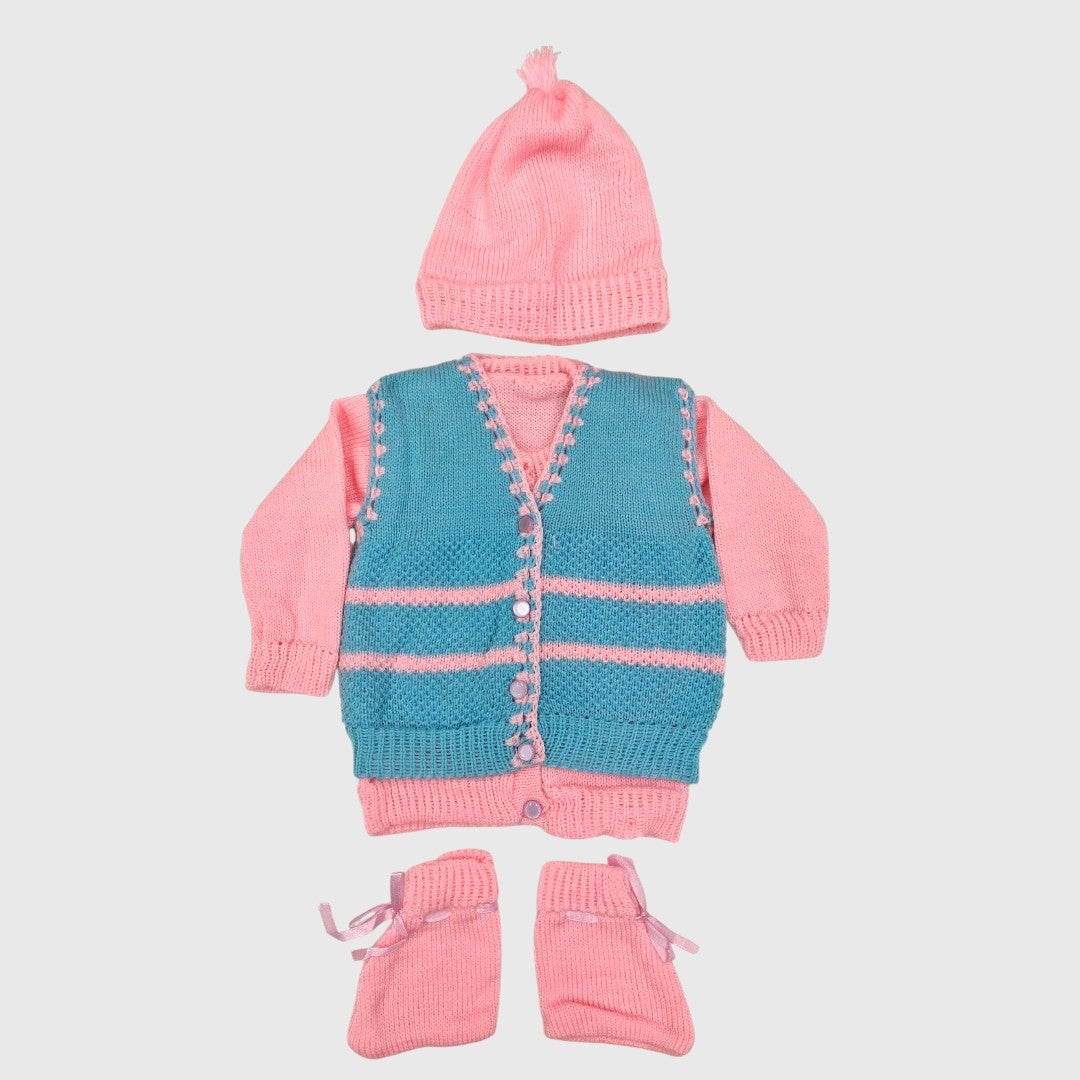 NEW BORN HAND MADE WOOLEN SET