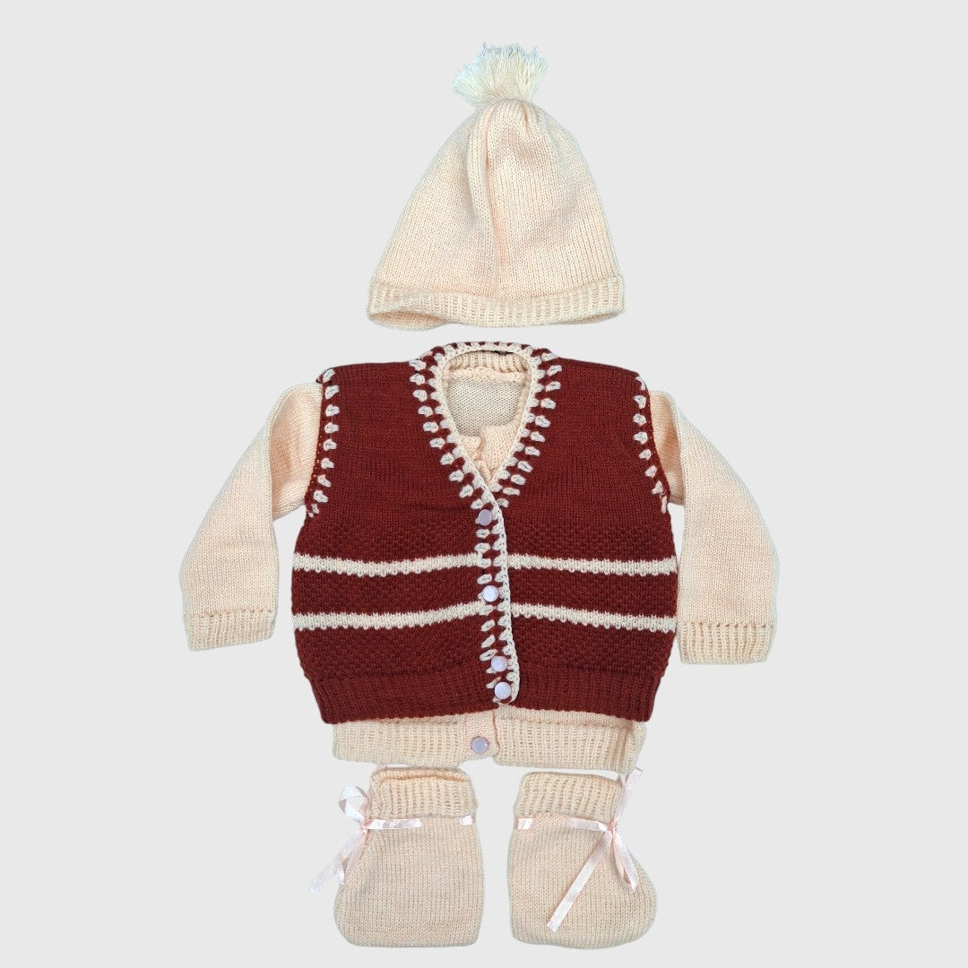 NEW BORN HAND MADE WOOLEN SET