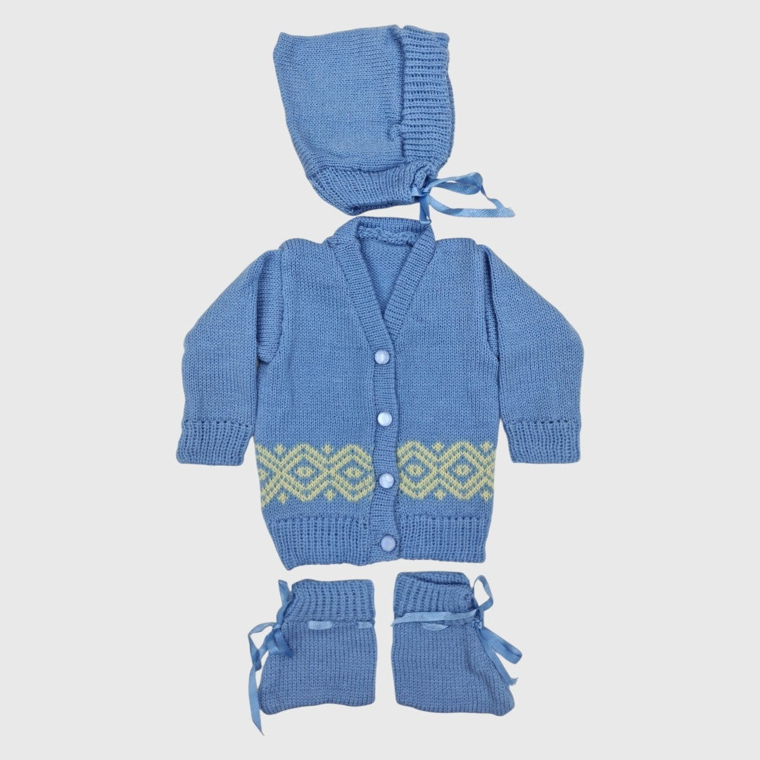 NEW BORN HAND MADE WOOLEN SET