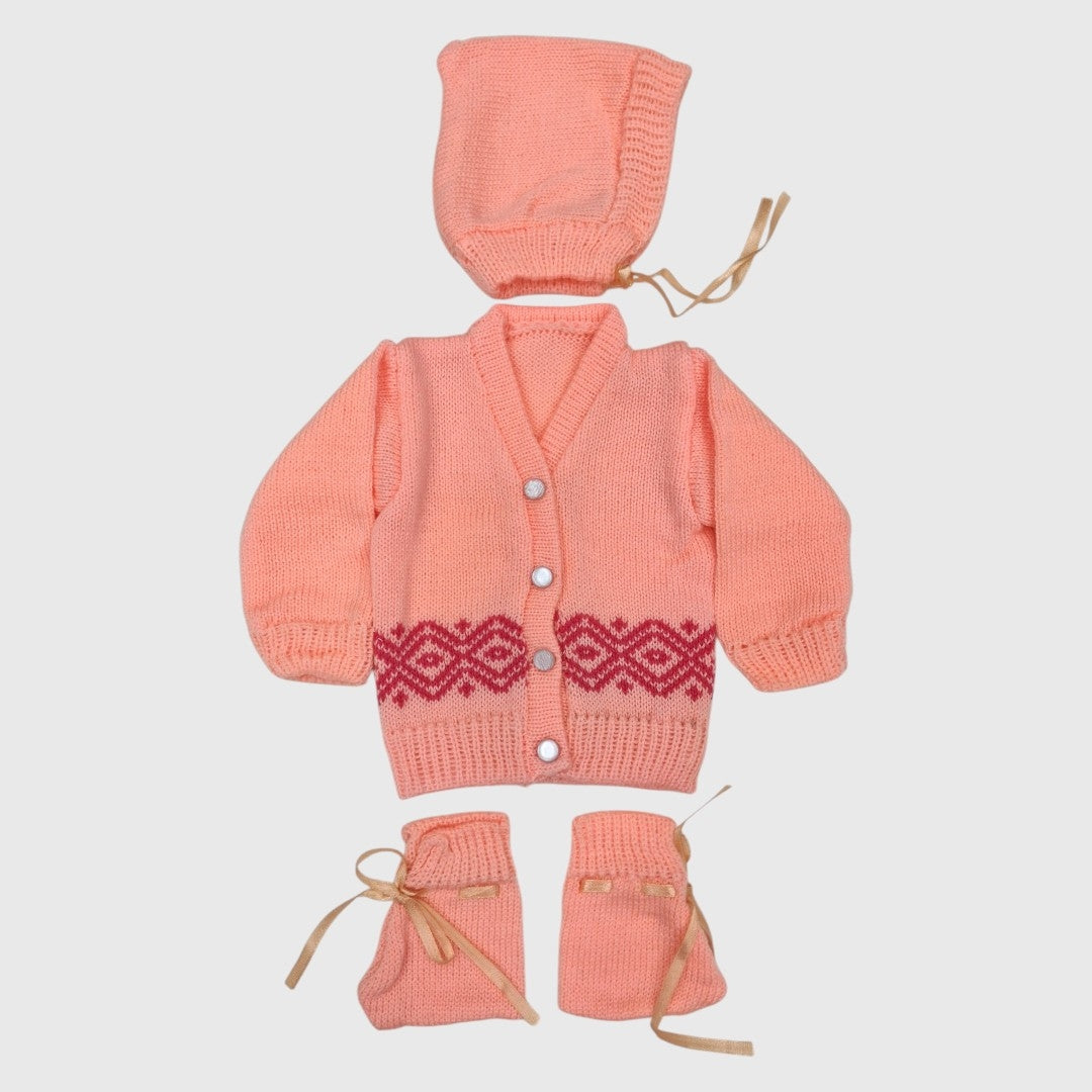 NEW BORN HAND MADE WOOLEN SET