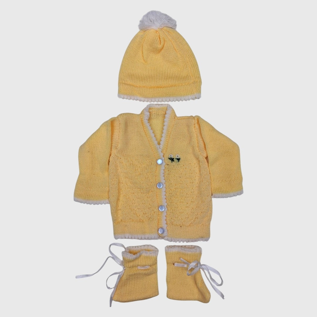 NEW BORN HAND MADE WOOLEN SET