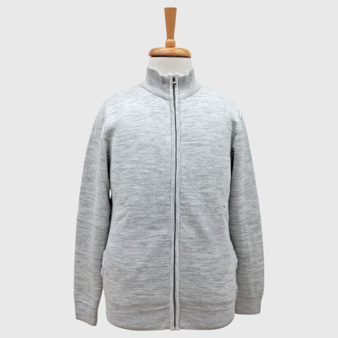 MEN'S FULL ZIP ACRO WOOL SWEATER