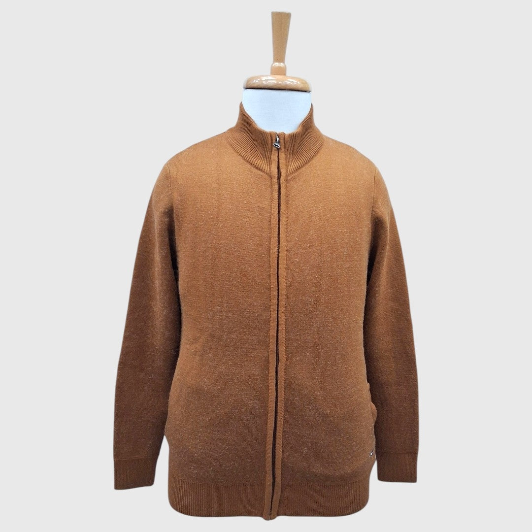 MEN'S FULL ZIP ACRO WOOL SWEATER