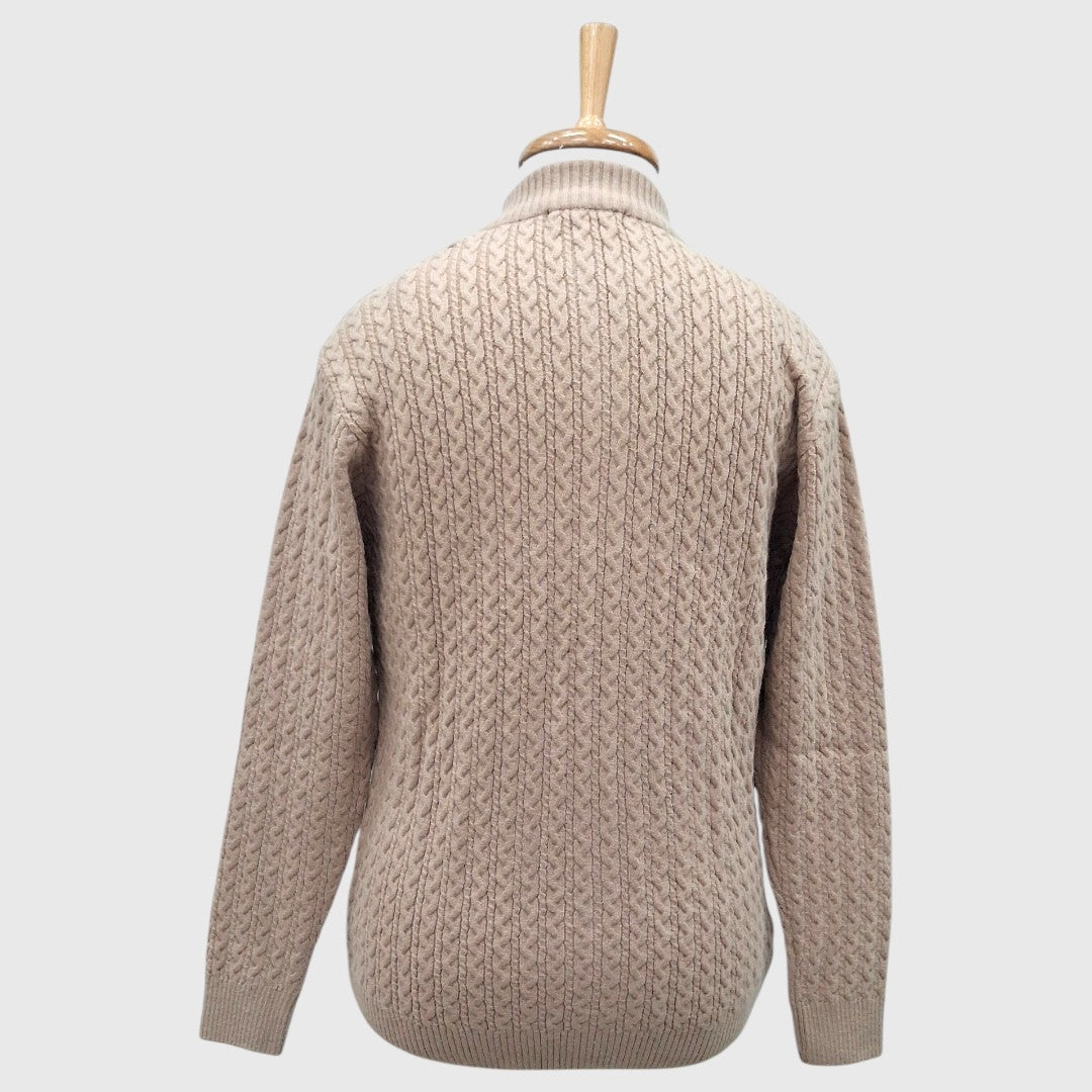 MEN'S FULL ZIP ACRO WOOL SWEATER
