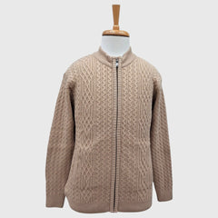 MEN'S FULL ZIP ACRO WOOL SWEATER