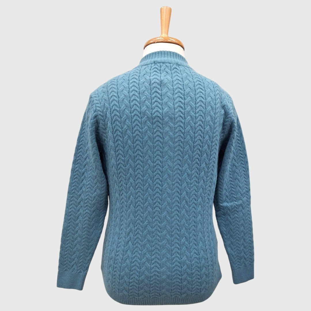 MEN'S FULL ZIP ACRO WOOL SWEATER