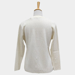 WOMEN'S R NECK CARDIGAN