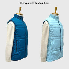 Men Winter Puffer Jacket | Sleeveless | Reversible