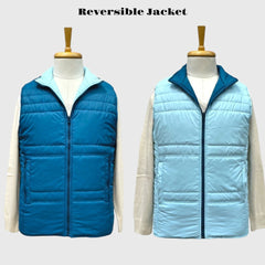 Men Winter Puffer Jacket | Sleeveless | Reversible