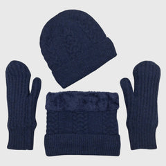 MEN'S WOMENS ACRO WOOL MUFFLER CAP GLOVES SET