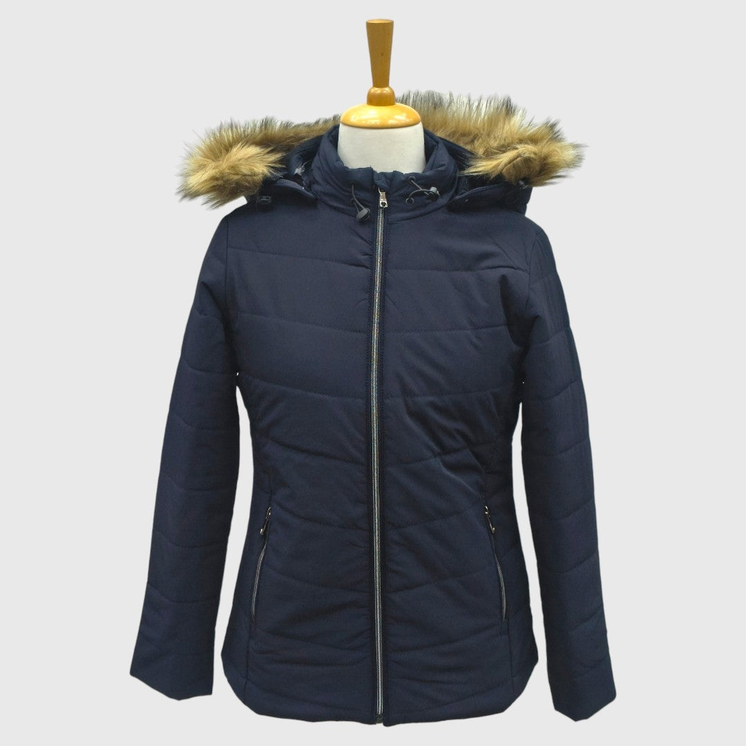Women Insulated Fleece Jacket Snow and Wind Resistance