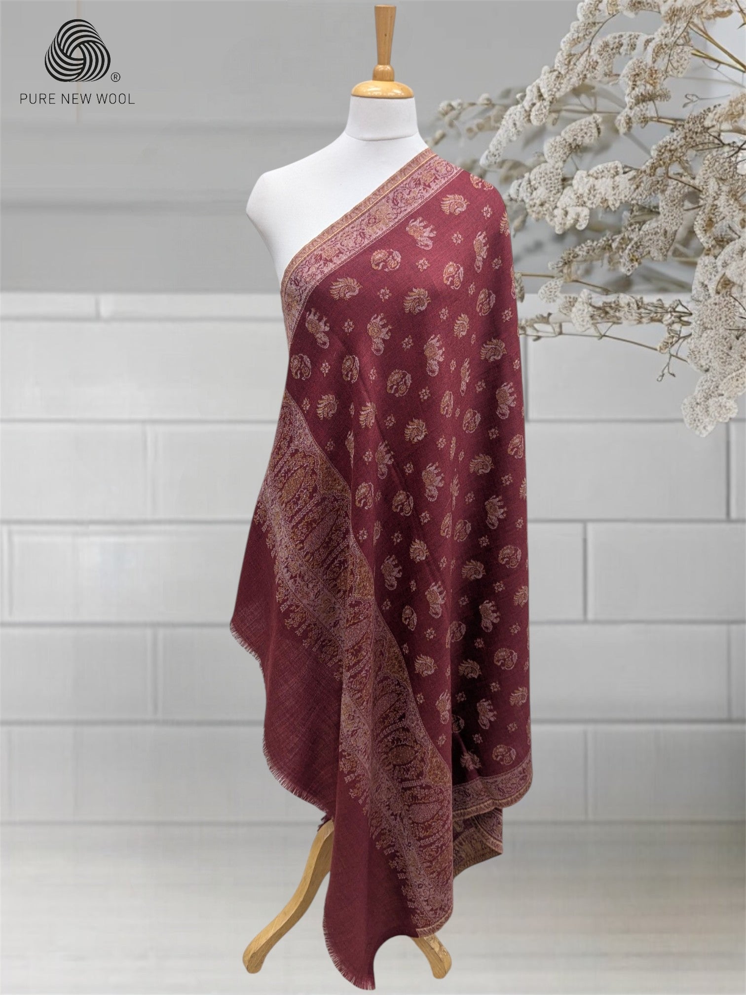 WOMEN'S PURE WOOL SHAWL